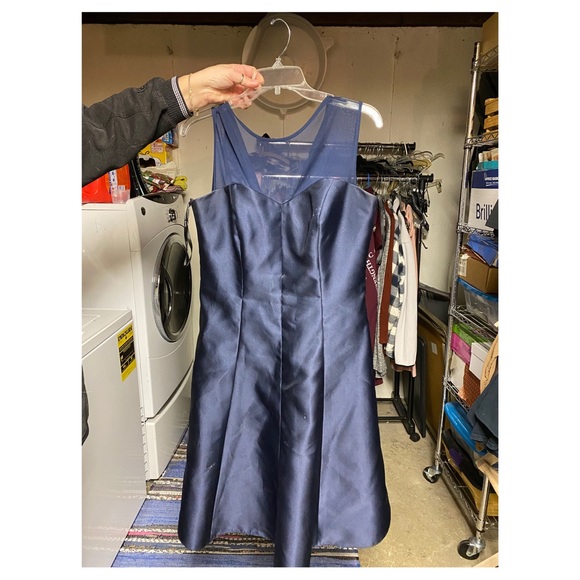 ALFRED SUNG Dresses & Skirts - Navy blue bridesmaid dress. Size 14, worn once